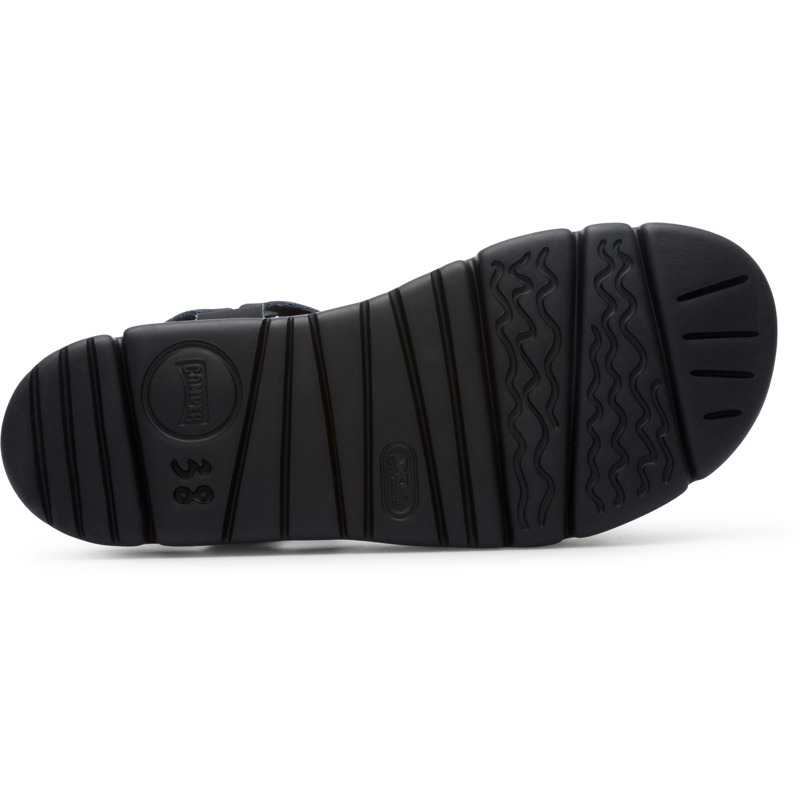 CAMPER Oruga Up - Sandals For Women - Black, Size 38, Smooth Leather