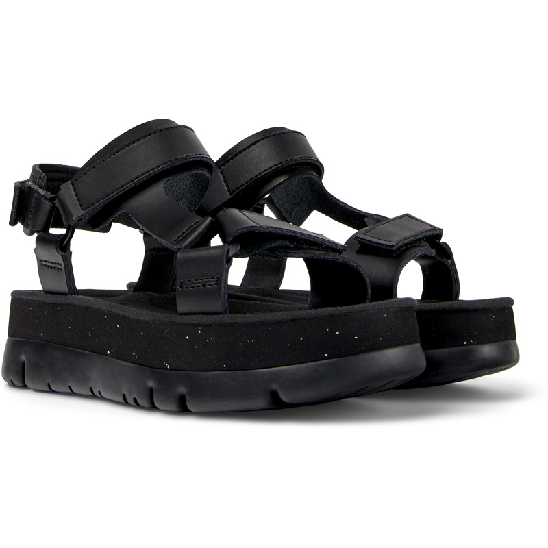 Camper Oruga Up - Sandals For Women - Black, Size 36, Smooth Leather