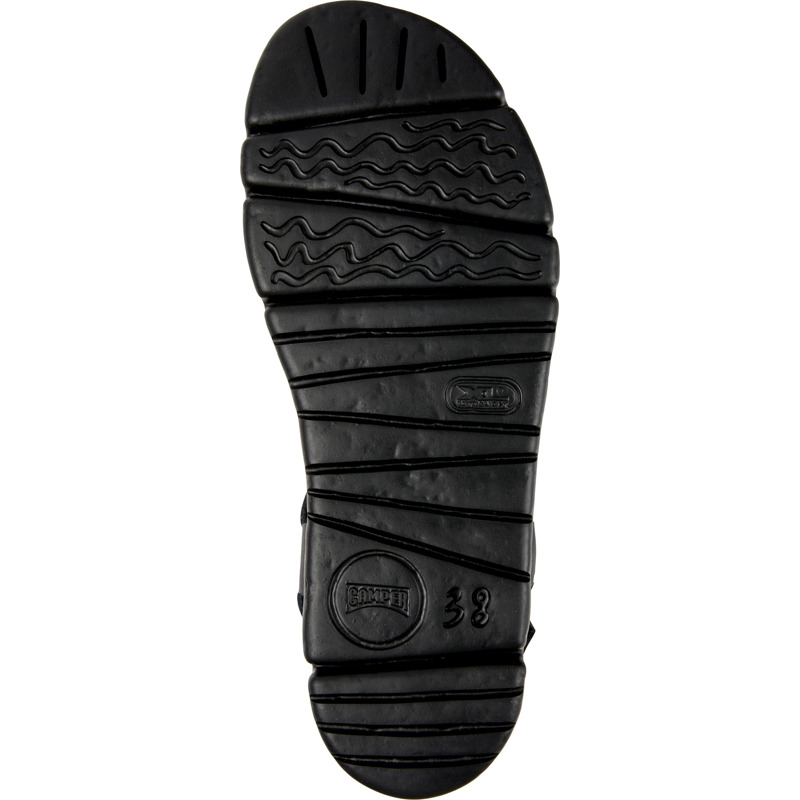 CAMPER Oruga Up - Sandals For Women - Black, Size 40, Smooth Leather