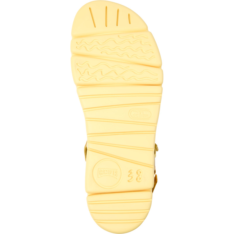 CAMPER Oruga Up - Sandals For Women - Orange,Yellow,Beige, Size 39, Smooth Leather