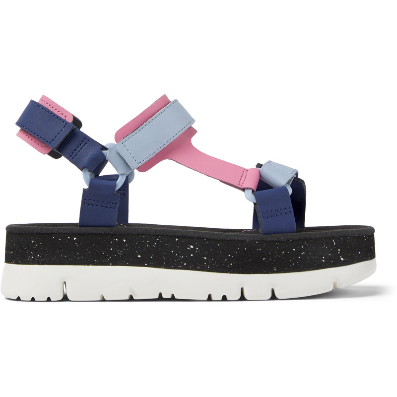 CAMPER Oruga Up - Sandals For Women - Blue,Pink, Size 35, Smooth Leather