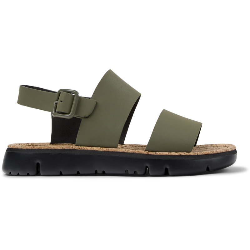 CAMPER Oruga - Sandalias para Mujer - Verde, talla 35, Piel Lisa