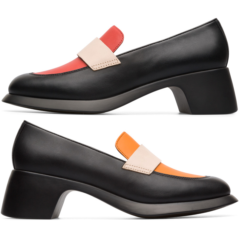 CAMPER Twins - Zapatos de vestir para Mujer - Negro,Naranja,Rojo, talla 35, Piel Lisa