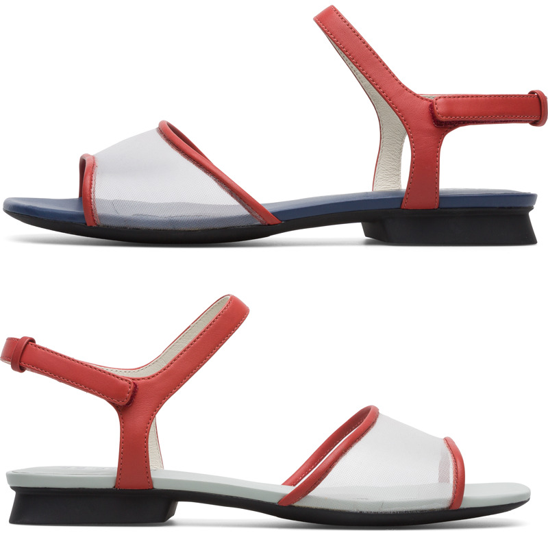 CAMPER Twins - Sandals For Women - Red,White