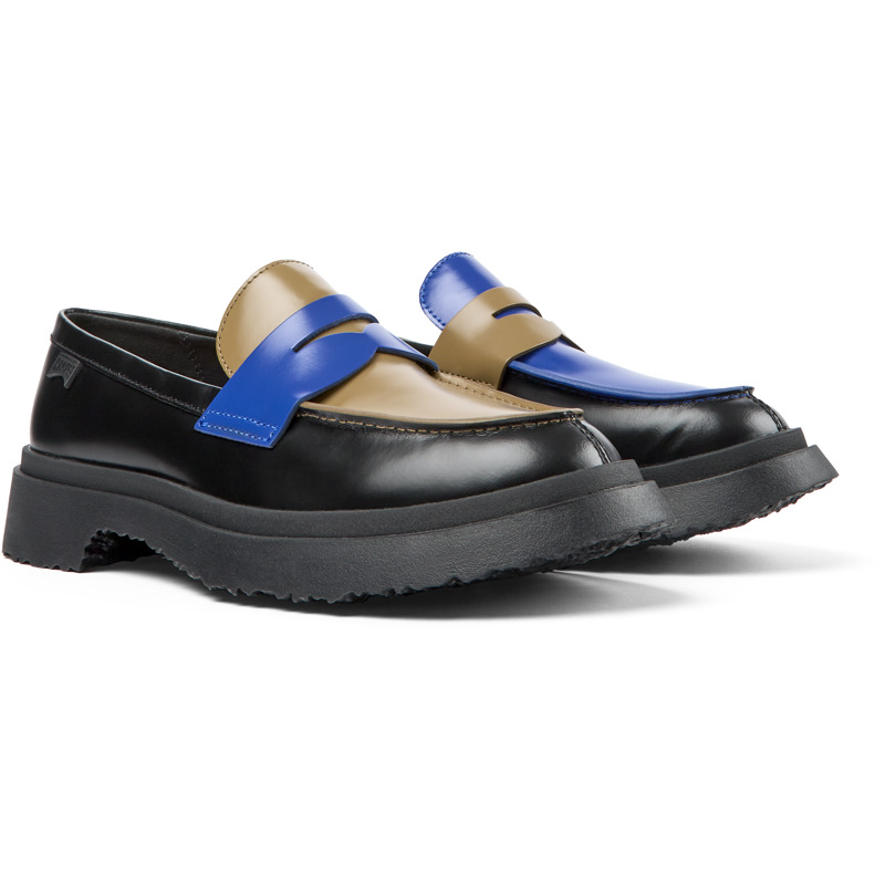 CAMPER Twins - Elegante Schuhe Für Damen - Schwarz,Braun ,Blau, Größe 42, Glattleder