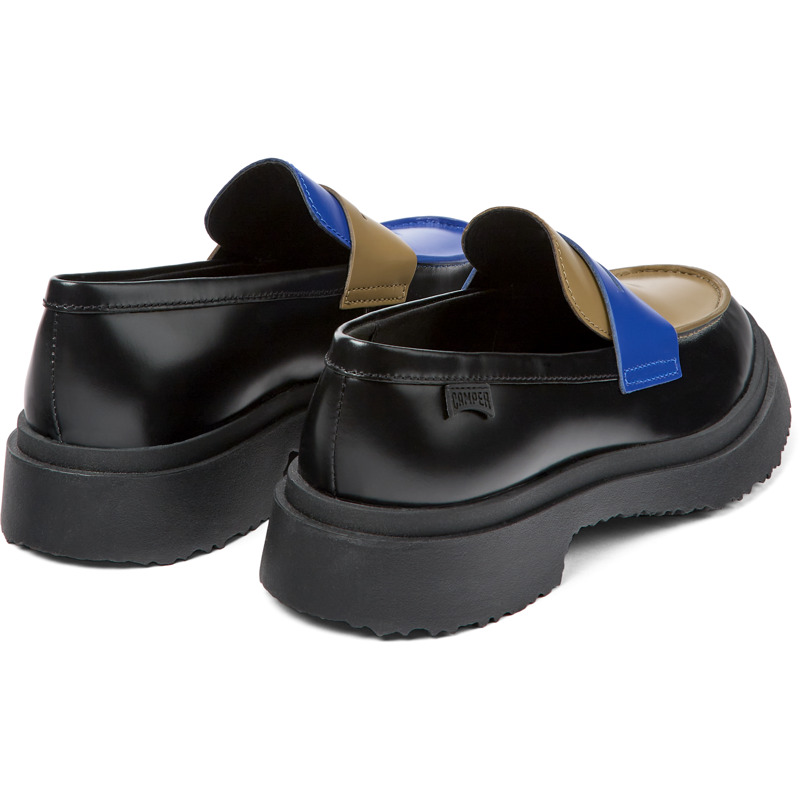 CAMPER Twins - Chaussures Habillées Pour Femme - Noir,Marron,Bleu, Taille 42, Cuir Lisse
