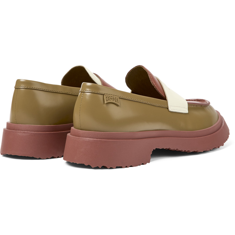CAMPER Twins - Elegante Schuhe Für Damen - Braun ,Rot,Weiß, Größe 36, Glattleder