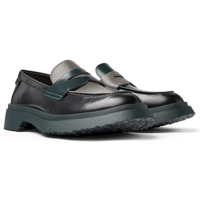 CAMPER Twins - Elegante Schuhe Für Damen - Schwarz,Grau,Grün, Größe 39, Glattleder