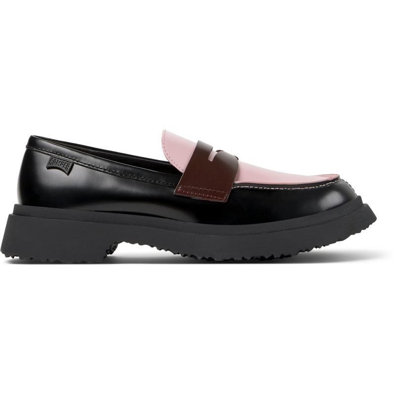 CAMPER Twins - Zapatos planos para Mujer - Negro,Rosa,Burdeos, talla 35, Piel Lisa