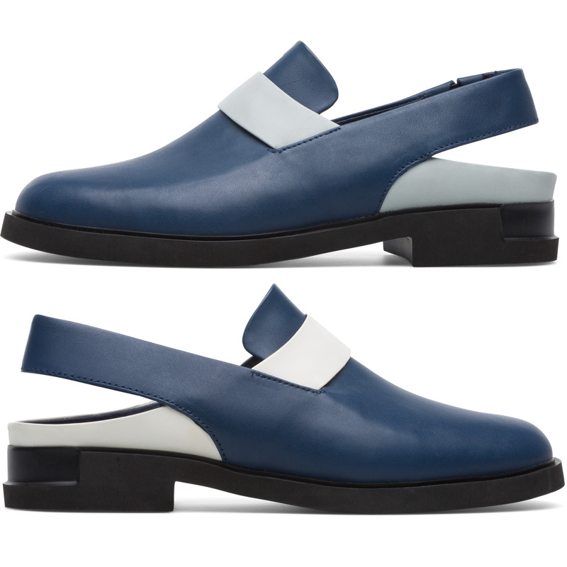 CAMPER Twins - Formal shoes for Women - Blue, Smooth leather - K201127