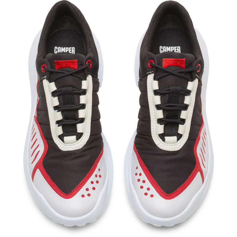 CAMPER Camper X SailGP - Sneakers For Women - Black,White,Red, Size 39, Cotton Fabric/Smooth Leather