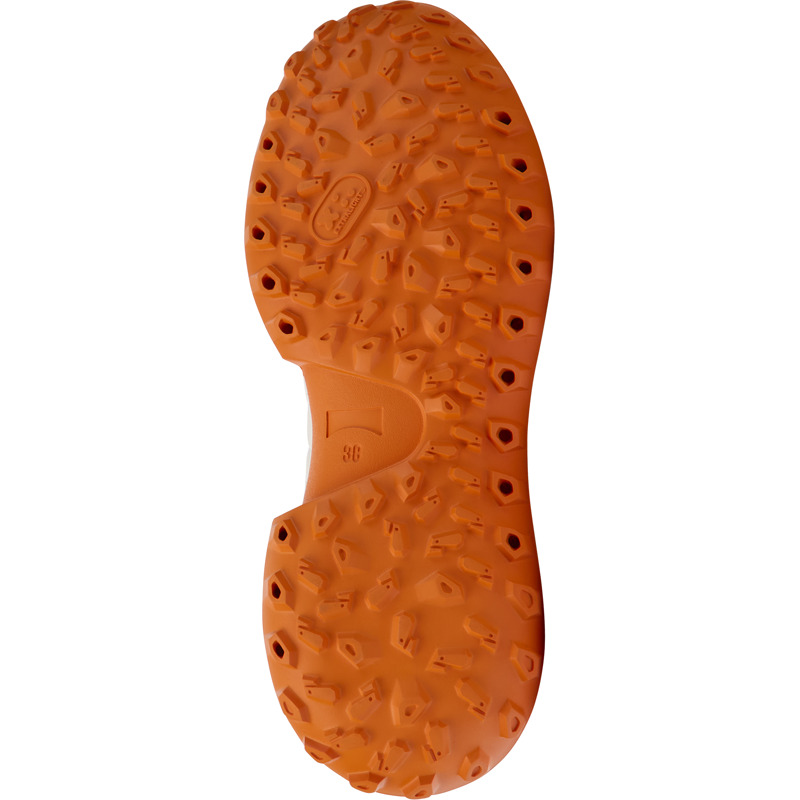  CAMPER CRCLR - Sneakers Για Γυναικεία - Λευκό,Πορτοκαλί,Μπλε, Μέγεθος 39, Cotton fabric/Smooth leather - 4