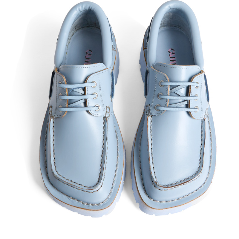 CAMPERLAB Eki - Formal Shoes For Women - Blue, Size 7.5, Smooth Leather