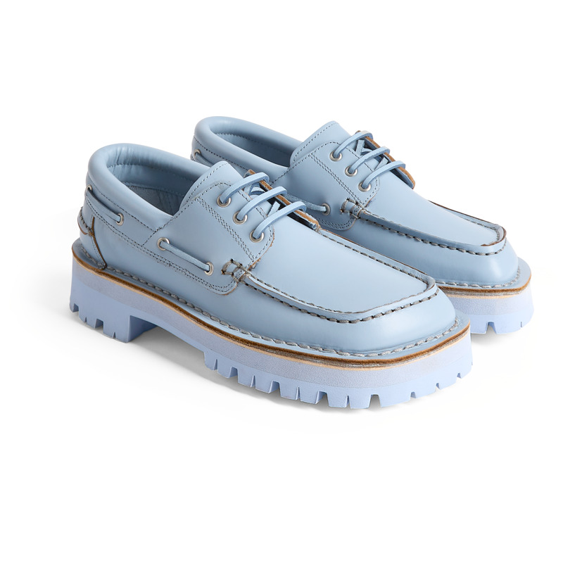 CAMPERLAB Eki - Formal Shoes For Women - Blue, Size 7, Smooth Leather
