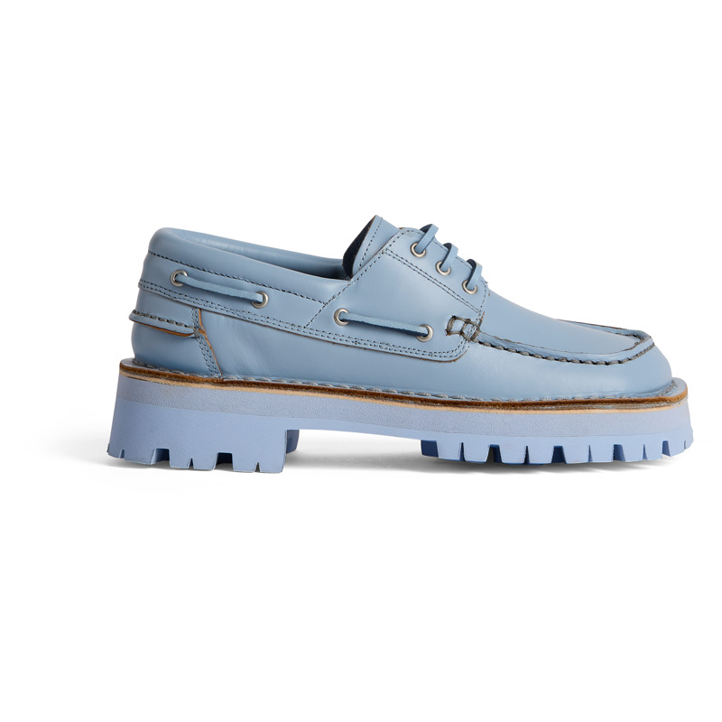 Camper Eki - Formal Shoes For Women - Blue, Size 37, Smooth Leather