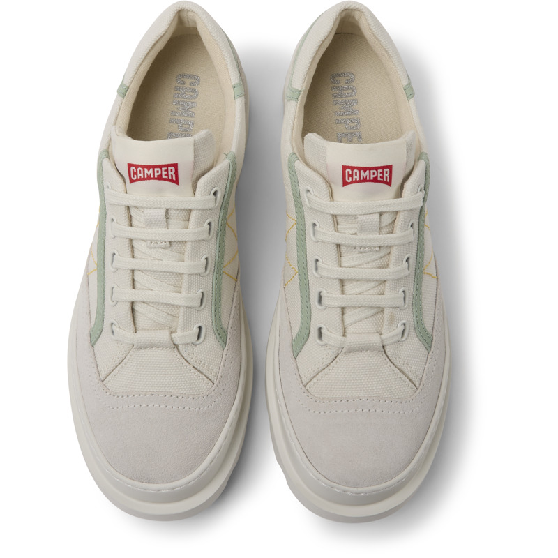 CAMPER Brutus - Casual For Women - White,Green,Grey,Green, Size 36, Cotton Fabric