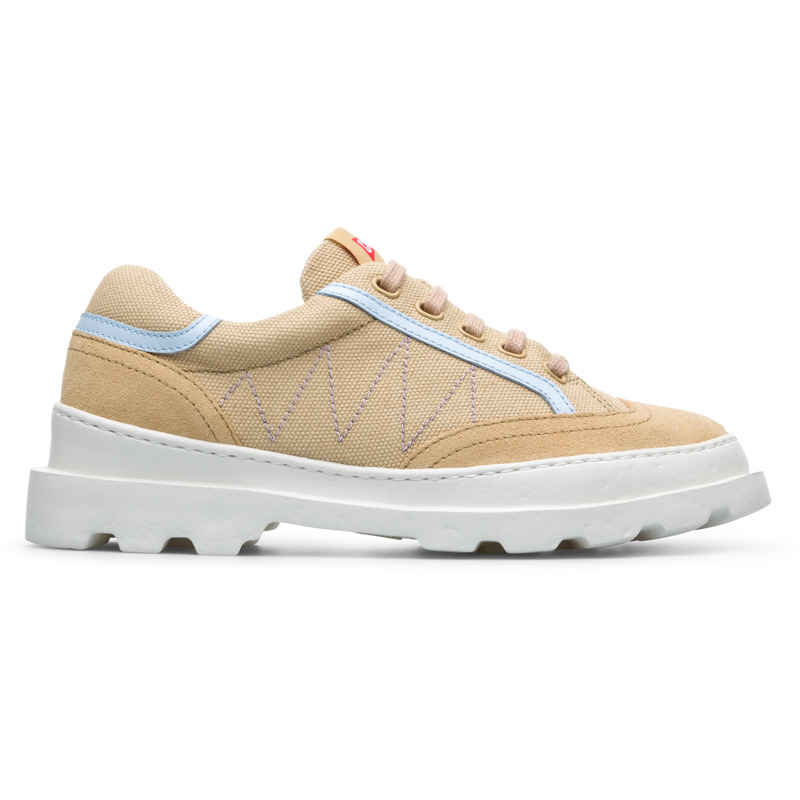 CAMPER Brutus - Casual For Women - Beige, Size 8.5, Cotton Fabric