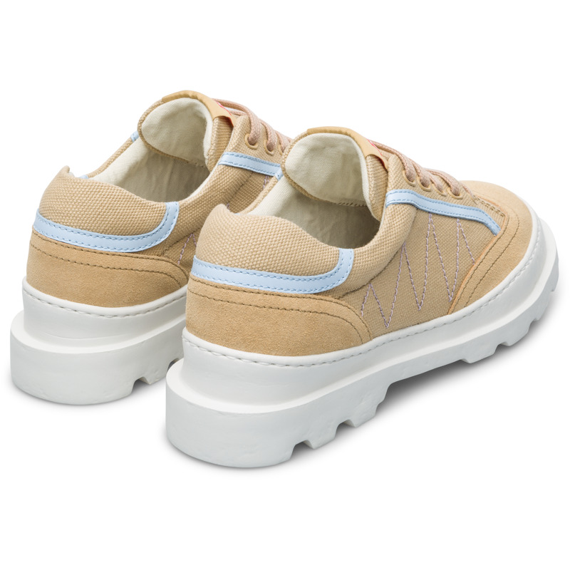 CAMPER Brutus - Casual For Women - Beige, Size 7, Cotton Fabric