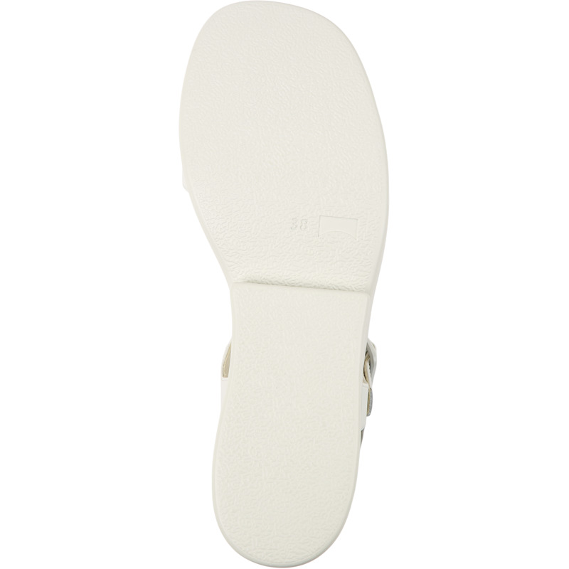 CAMPER Kaah - Sandals For Women - White, Size 40, Smooth Leather