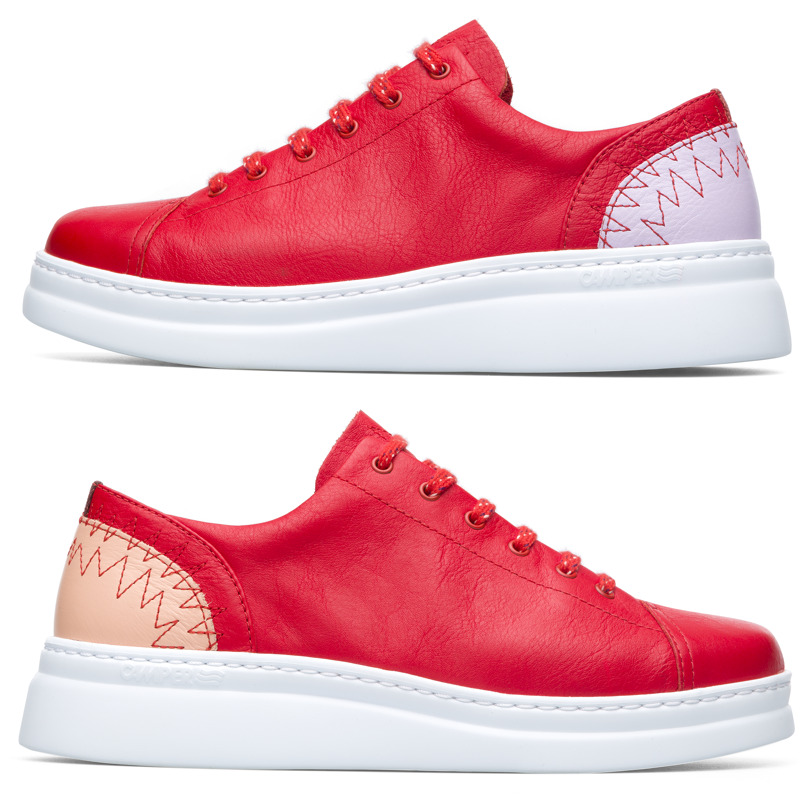 CAMPER Twins - Sneakers for Women - Red, Smooth leather - K201229