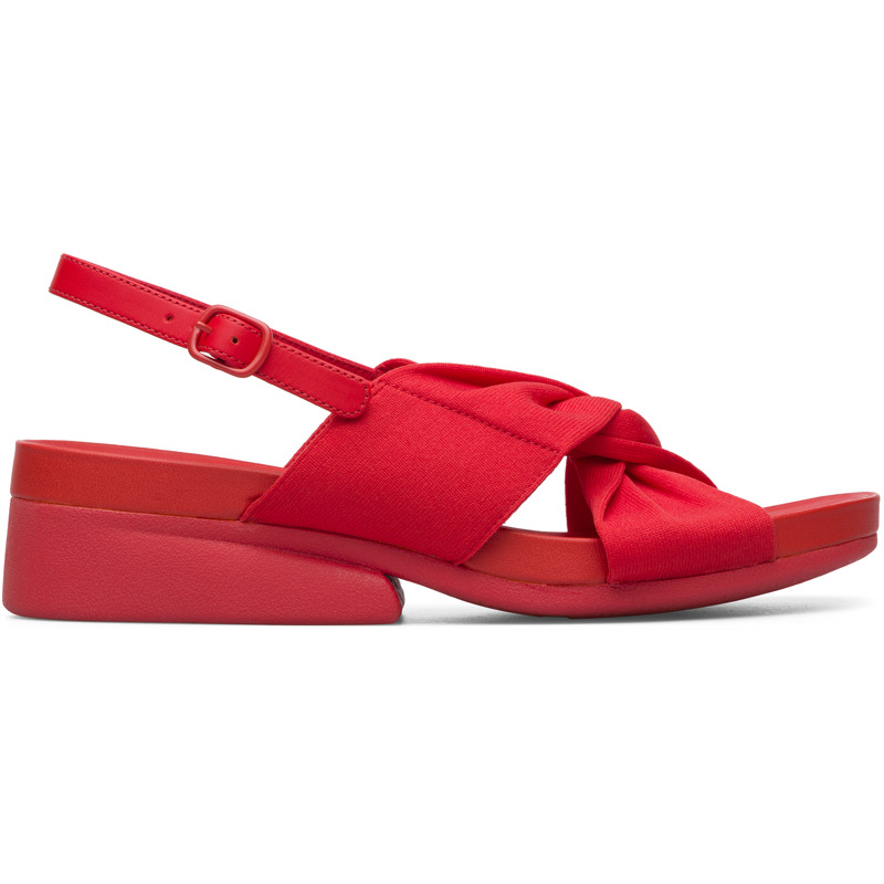 CAMPER Minikaah - Sandalias para Mujer - Rojo, talla 41, Textil/Piel Lisa