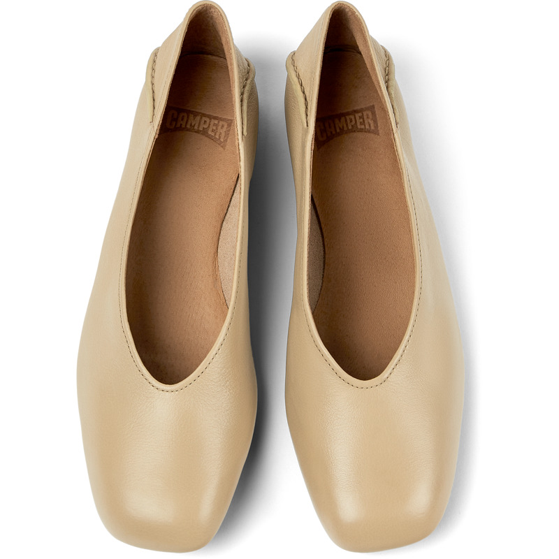 CAMPER Casi Myra - Ballerinas For Women - Beige, Size 5, Smooth Leather