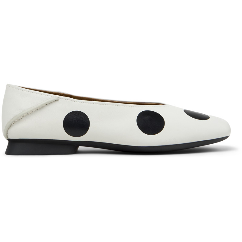 CAMPER Twins - Zapatos planos para Mujer - Blanco, talla 36, Piel Lisa