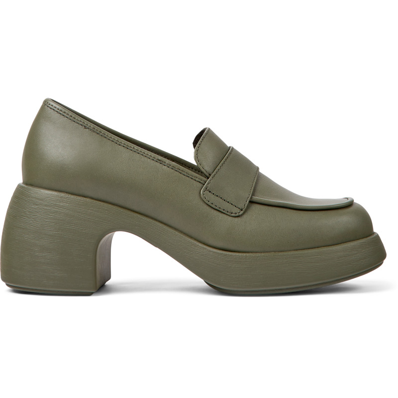 CAMPER Thelma - Formal Shoes For Women - Green, Size 38, Smooth Leather