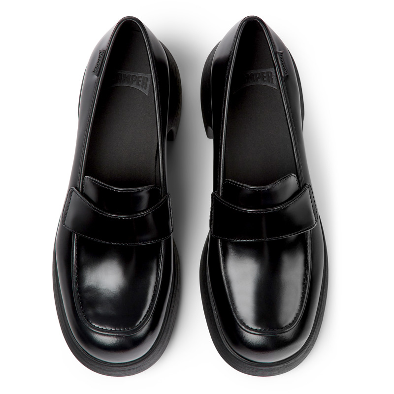 CAMPER Thelma - Loafers For Women - Black, Size 37, Smooth Leather