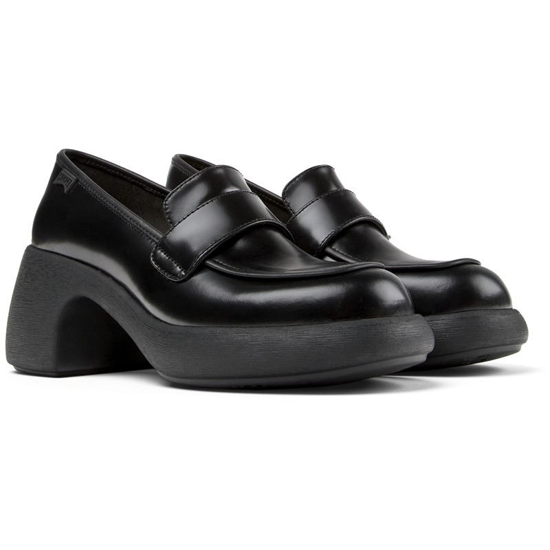 Camper Thelma - Loafers For Women - Black, Size 37, Smooth Leather