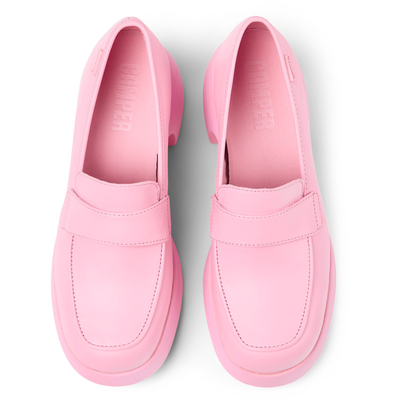 CAMPER Thelma - Loafers For Women - Pink, Size 36, Smooth Leather