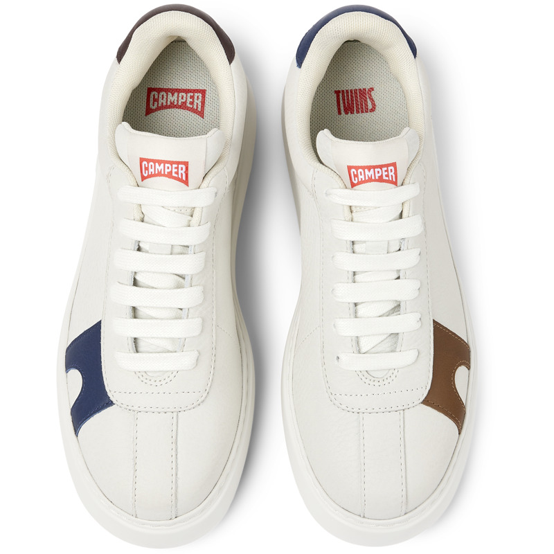 CAMPER Twins - Sneakers For Women - White, Size 40, Smooth Leather