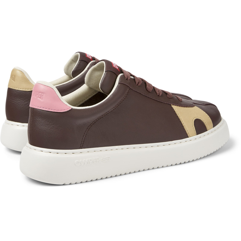 CAMPER Twins - Sneakers For Women - Burgundy, Size 10, Smooth Leather