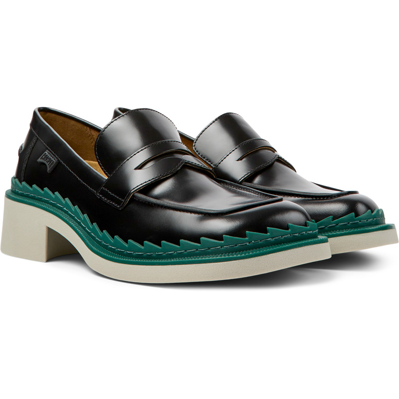 CAMPER Taylor - Loafers For Women - Black, Size 39, Smooth Leather