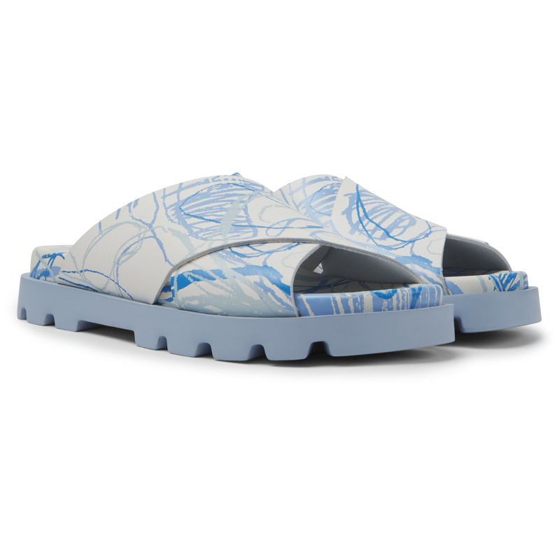 Camper Sandals For Women In White,blue
