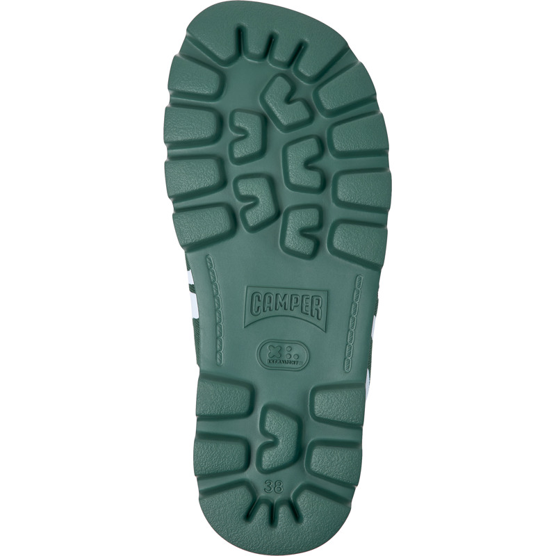 CAMPER Brutus Sandal - Sandals For Women - Green,Blue, Size 39, Cotton Fabric