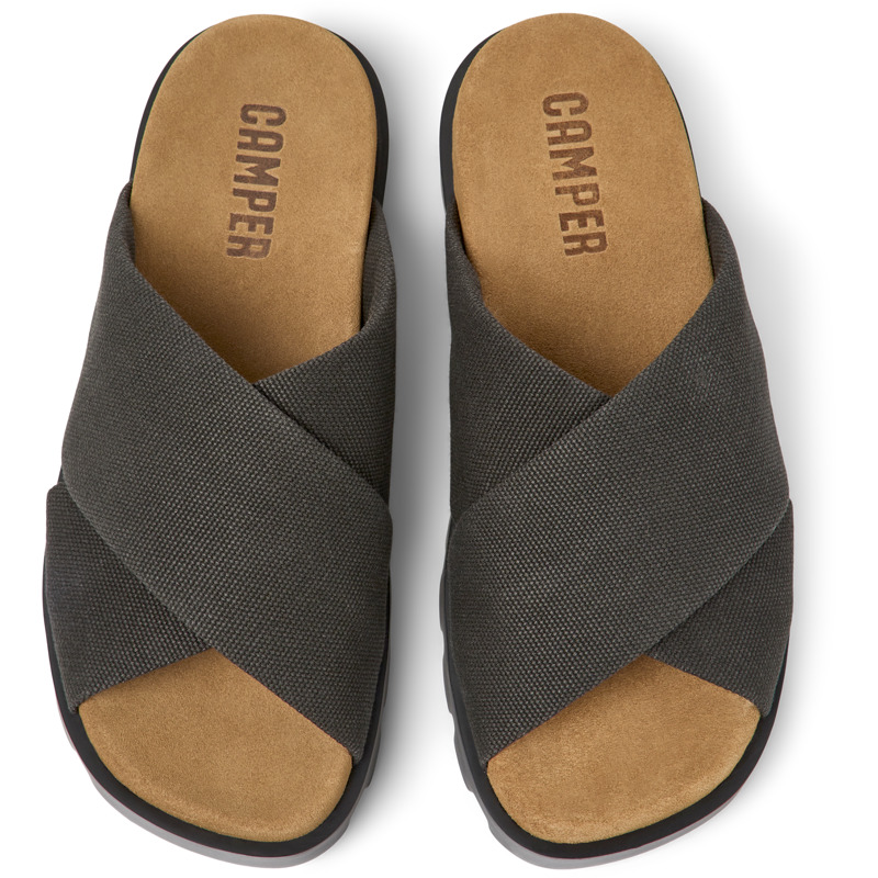 CAMPER Brutus Sandal - Sandals For Women - Grey, Size 40, Cotton Fabric