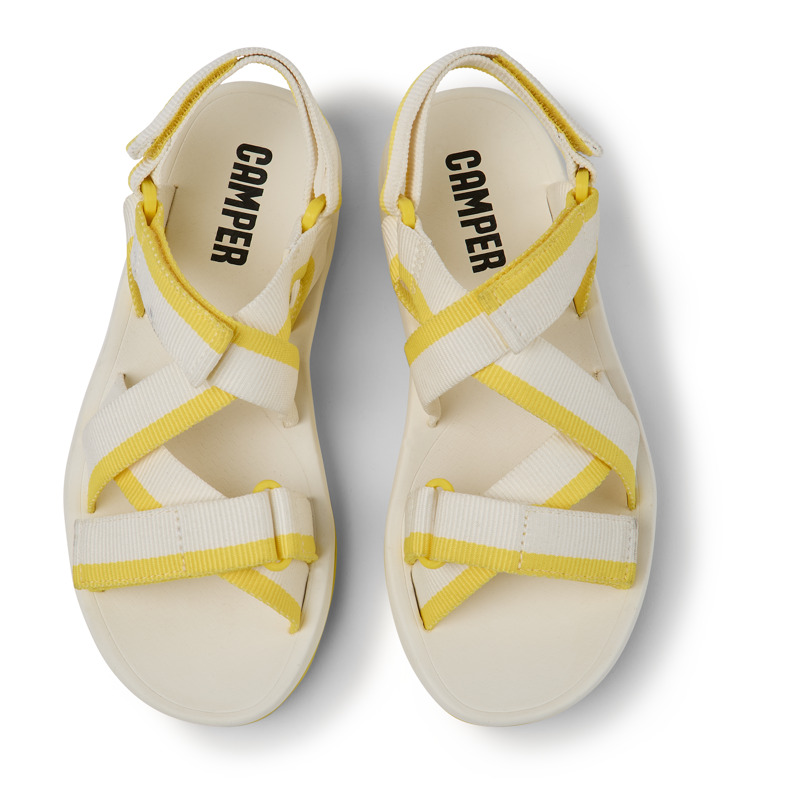 CAMPER Match - Sandals For Women - White, Size 37, Cotton Fabric