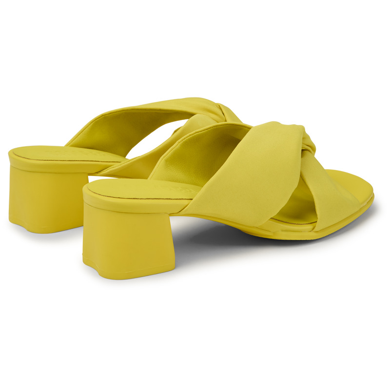 CAMPER Katie - Sandals For Women - Yellow, Size 40, Cotton Fabric