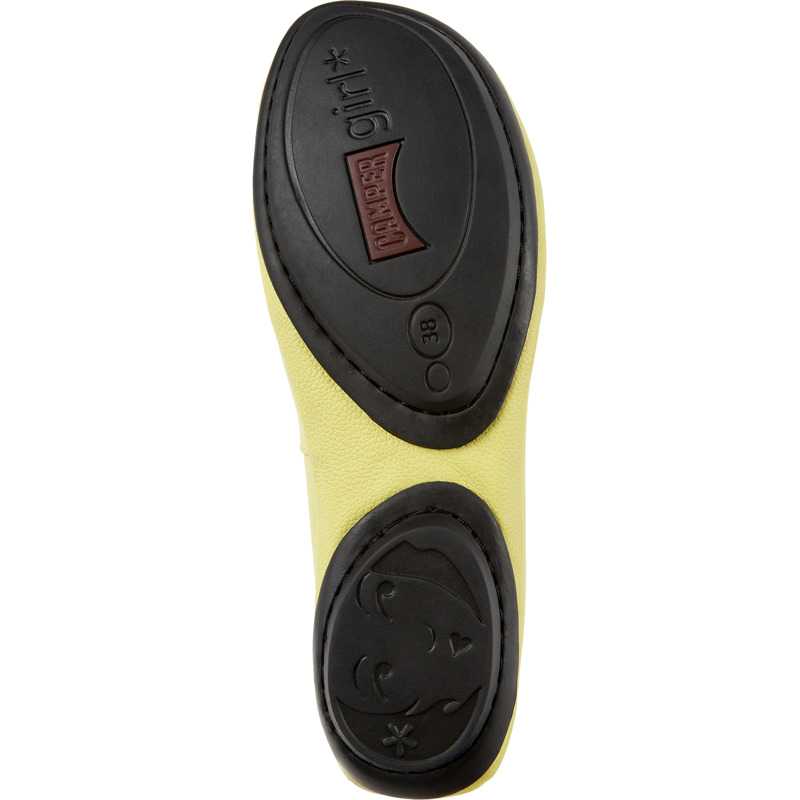 Camper Right - Ballerinas For Women - Yellow, Size 36, Smooth Leather