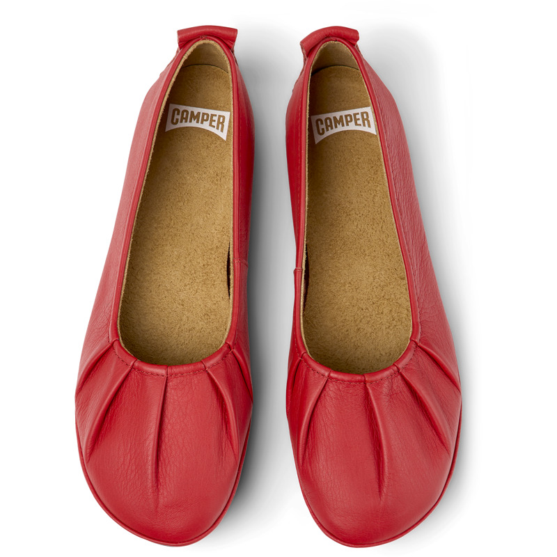 CAMPER Right - Ballerinas For Women - Red, Size 42, Smooth Leather