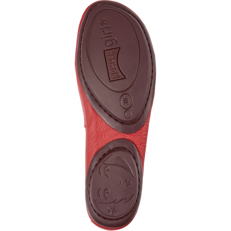 Camper Right - Ballerinas For Women - Red, Size 37, Smooth Leather