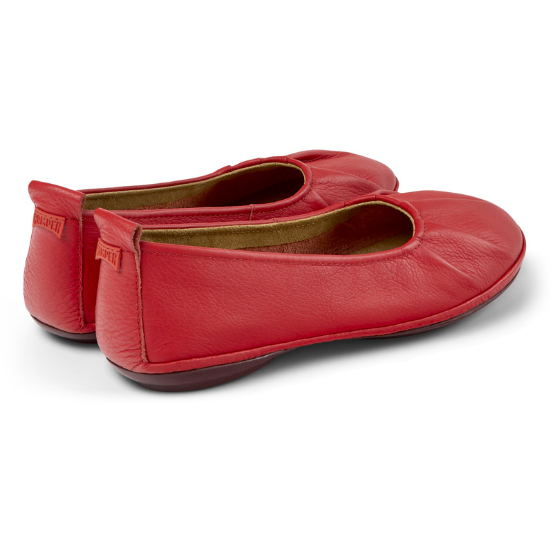 Camper Right - Ballerinas For Women - Red, Size 35, Smooth Leather