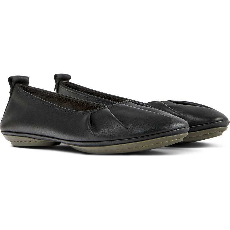 Camper Right - Ballerinas For Women - Black, Size 35, Smooth Leather