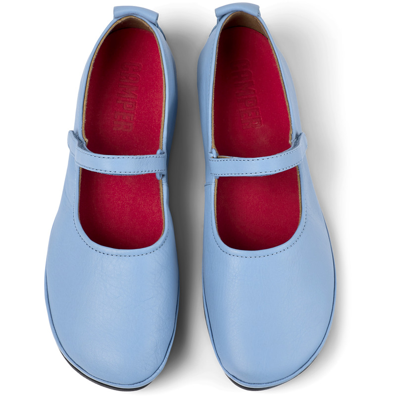 Camper Right - Ballerinas For Women - Blue, Size 40, Smooth Leather