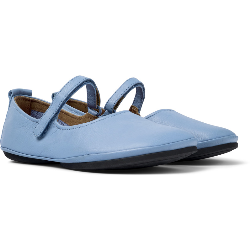 Camper Right - Ballerinas For Women - Blue, Size 42, Smooth Leather
