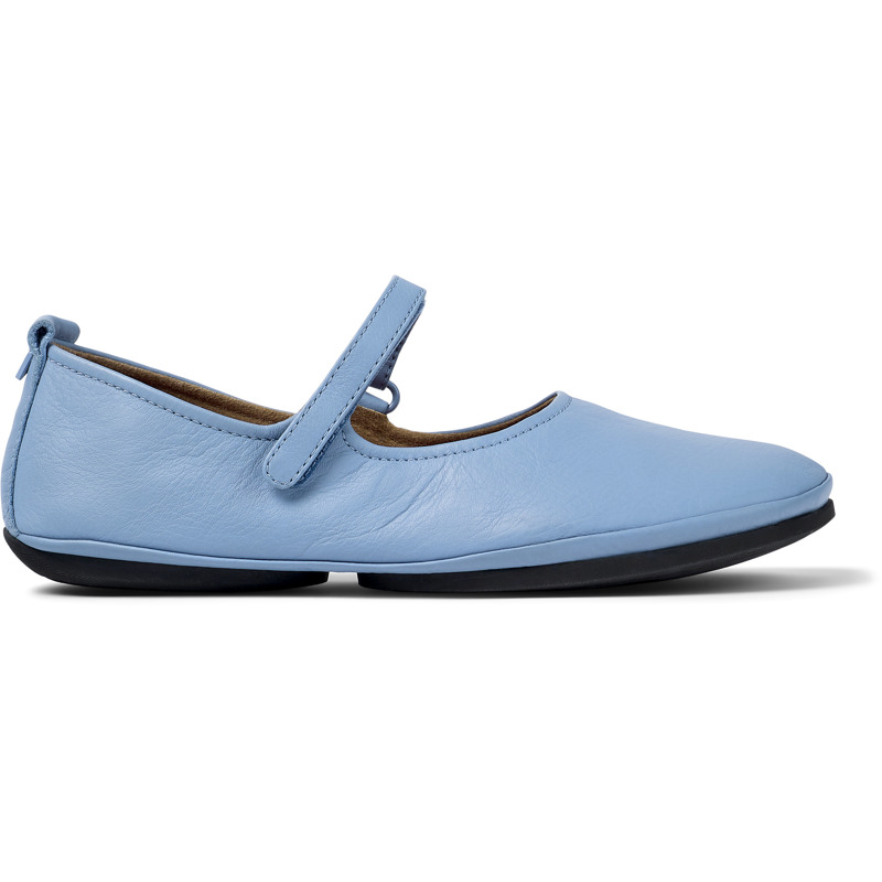 Camper Right - Ballerinas For Women - Blue, Size 37, Smooth Leather