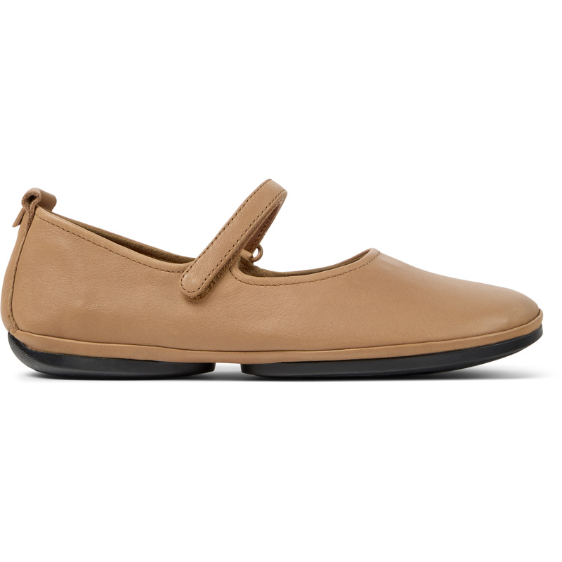 CAMPER Right - Bailarinas para Mujer - Nude, talla 35, Piel Lisa