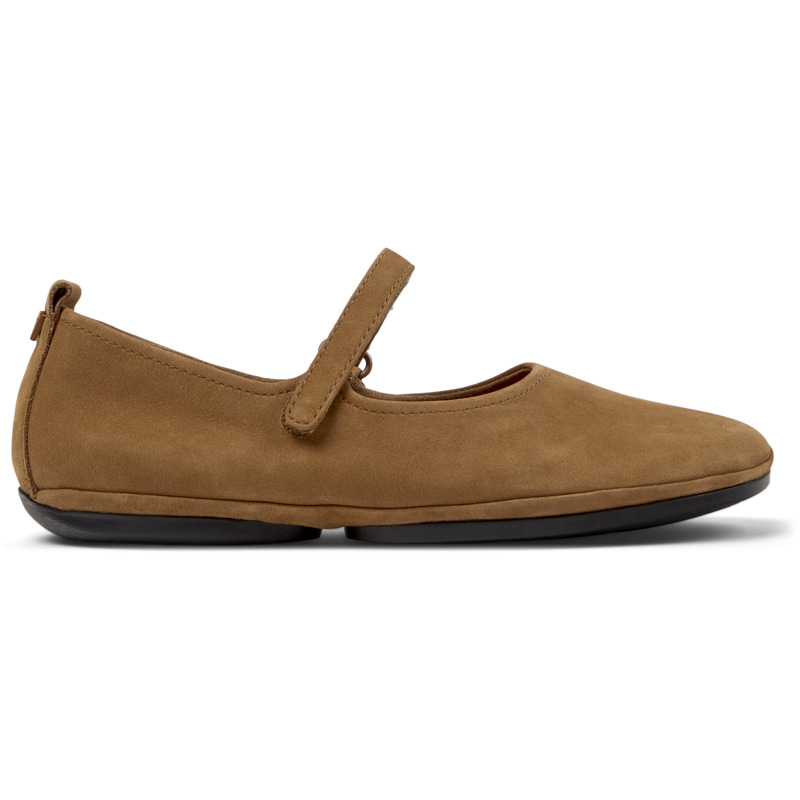 CAMPER Right Nina - Zapatos planos para Mujer - Marron, talla 35, Ante o Piel Vuelta