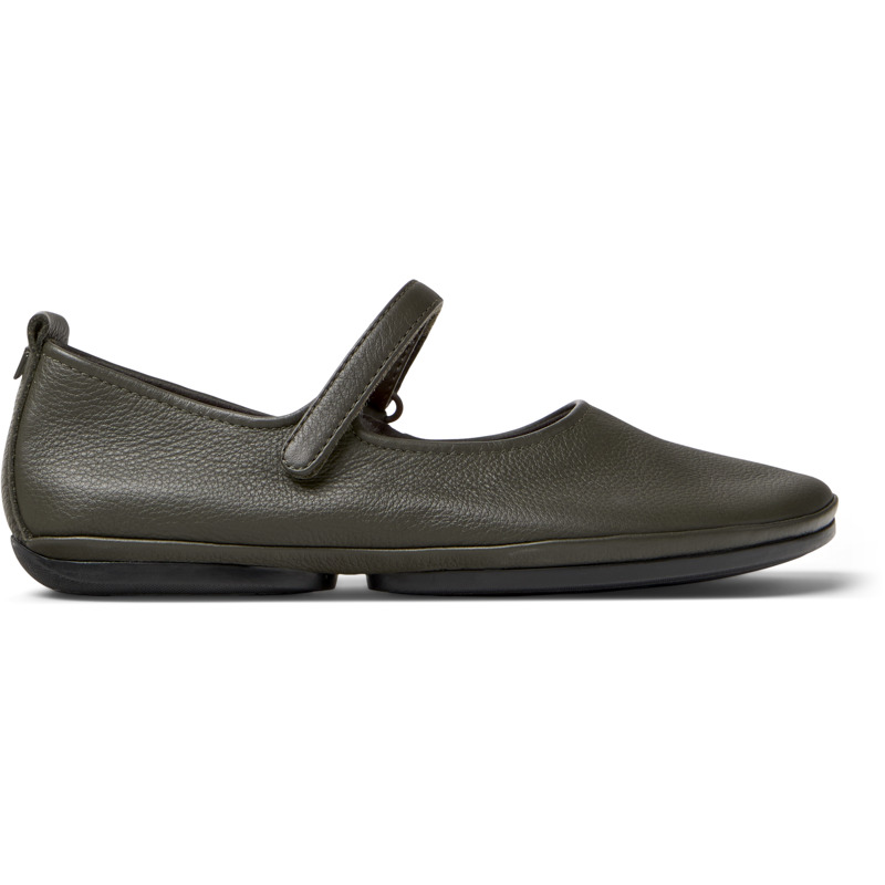 CAMPER Right Nina - Zapatos planos para Mujer - Verde, talla 35, Piel Lisa